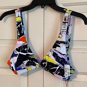 Bikini Lab bikini top Sz M. NWT. Adjustable straps